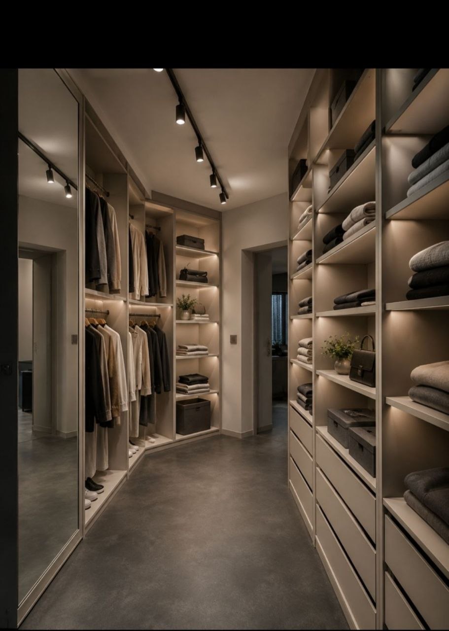 Begehbare Kleiderschrank-Anlage