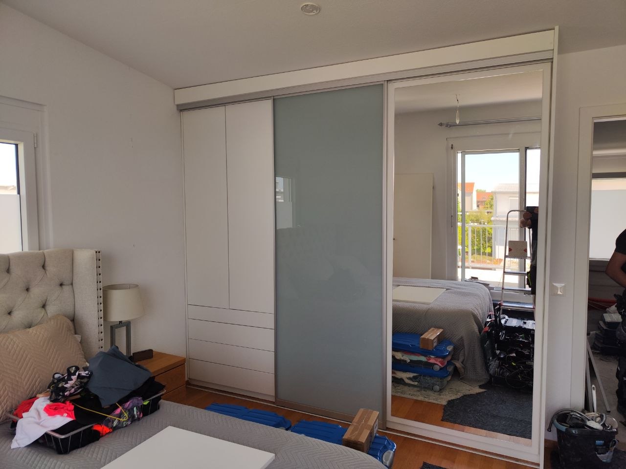 Platz für ein Büro im umbauten Dachbodenraum